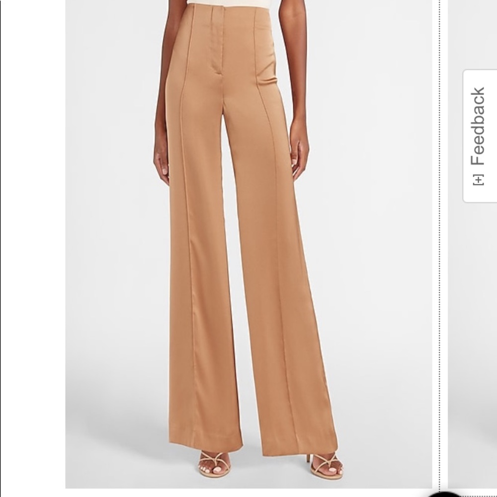 Express- NEW W TAGS- Slinky High Waisted, Wide Leg Womens Pant- 14R